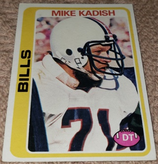 ♨️♨️ 1978 Topps Mike Kadish Football card # 148 Buffalo Bills ♨️♨️