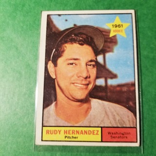 1961 - TOPPS BASEBALL CARD NO. 229 - RUDY HERNANDEZ ROOKIE - SENATORS