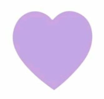 ⭐NEW⭐(5) 1" LIGHT PURPLE Heart stickers BNWOT.