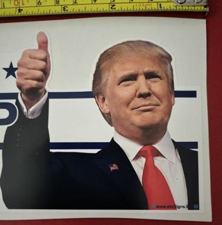 One Keep America Great Agian Trump For President 2020 Diecut Sticker