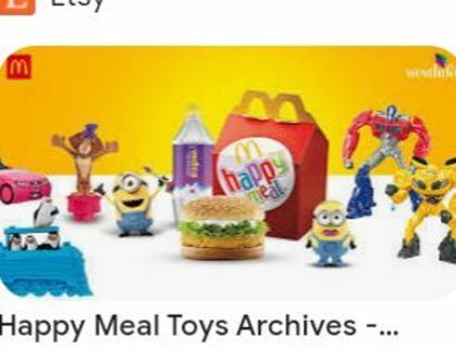 1 surprise new in package happy meal toy