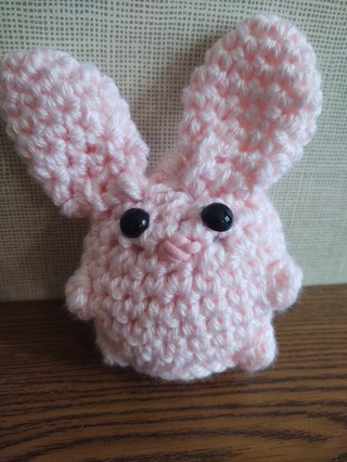 Hand Crocheted Amigurumi Rabbit