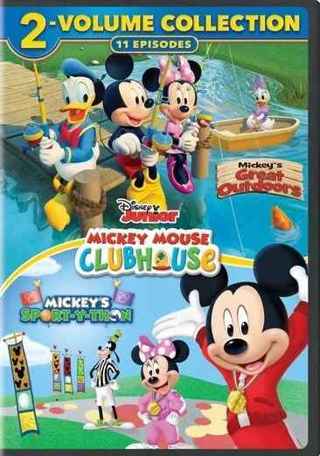 2 DISC MOVIE SET=DISNEY"S MICKEY MOUSE CLUBHOUSE DVDS-ORIGINAL CASE,NO SCRATCHES