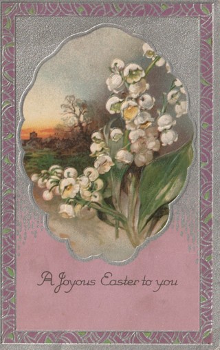 Vintage Used Postcard: j: 1930 Joyous Easter