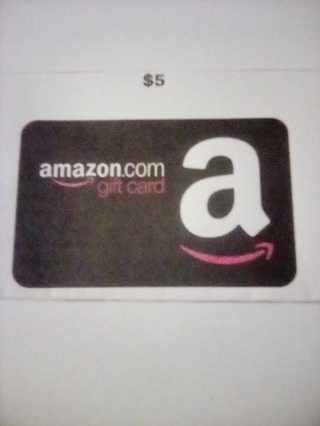 Amazon e-gift card for $5.00