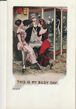 Vintage Unused Postcard: Pre Linen: (i1): This is My Busy Day