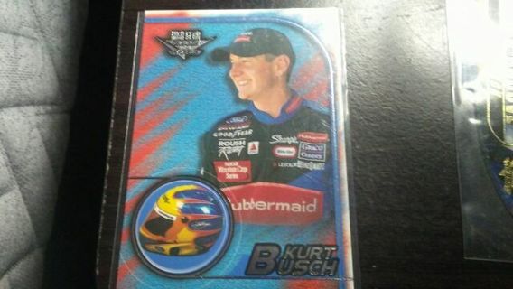 2002 NASCAR HIGH GEAR WHEELS KURT BUSCH RACING CARD# 4