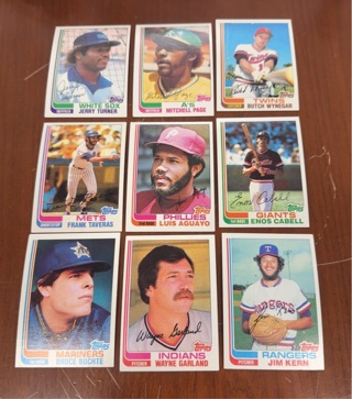 1982 Topps baseball lot 