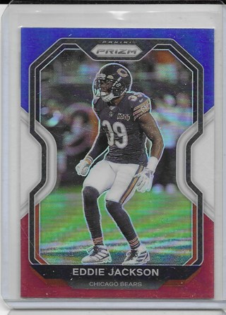 Eddie Jackson 2020 Prizm Prizms Red White & Blue #194