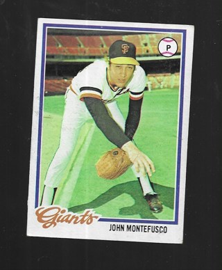 1978 TOPPS JOHN MONTEFUSCO#142