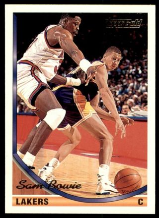 Sam Bowie 1993 Topps Gold  #318 Los Angeles Lakers
