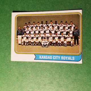 1974 - TOPPS BASEBALL CARD NO. 343 - KANSAS CITY TEAM - ROYALS - EXMT/NRMT 