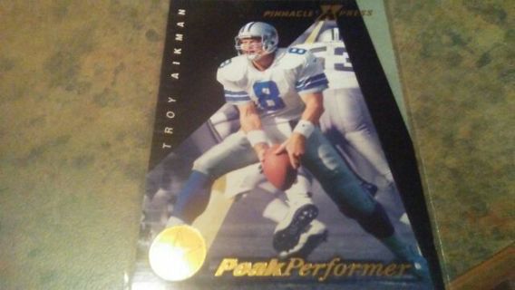 1997 PINNACLE XPRESS PEAK PERFORMANCE TROY AIKMAN DALLAS COWBOYS FOOTBALL CARD# 141