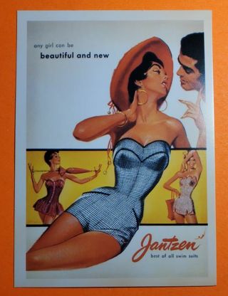 Jantzen Swim Suit Postcard