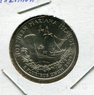 2009 P Northern Marianas U.S. Quarter-B.U.