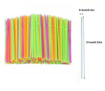 Colorful Drinking Bendable Straws