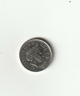 BRITISH FIVE PENCE 5p COIN