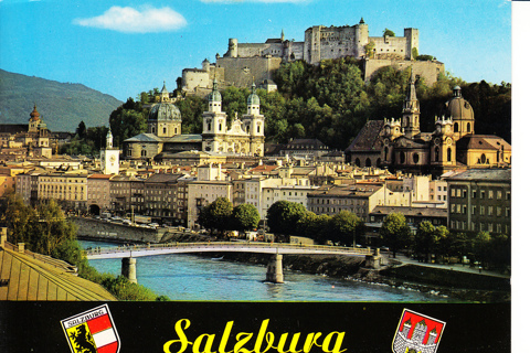 Vintage Postcard Salzburg, Austria