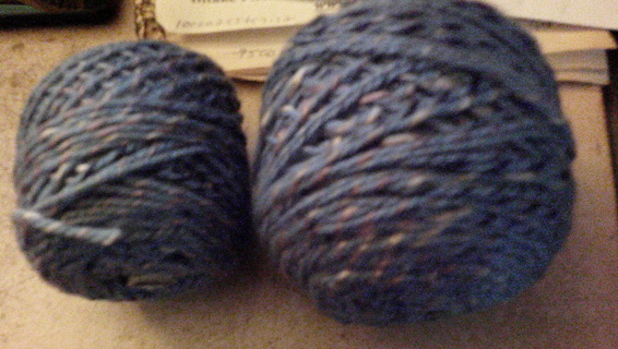 2 balls of yarn