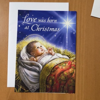 Love Was Born Christmas Card 