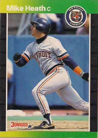 Mike Heath 1989 Donruss Detroit Tigers