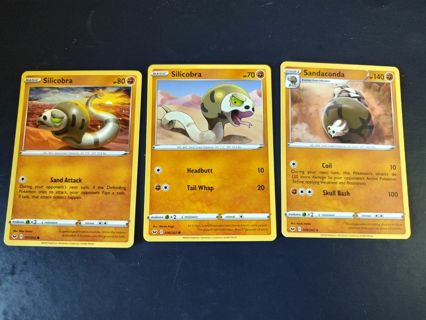 Pokemon SWSH Base Set - Sandaconda Black star rare evolution set