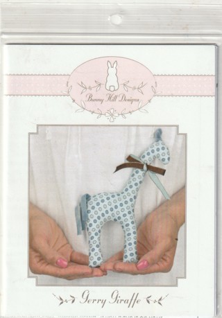 NIP Sewing Pattern and Directions:  Gerry Giraffe