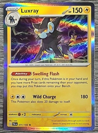 Pokemon Luxray 071/193 Rare Holo Scarlet Violet Paldea Evolved NM