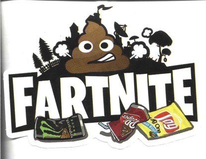 Brand New Never Been Used Fartnite Sticker 