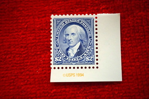  Scotts #2875a MNH OG 1994 $2.00 "James Madison" U.S. Postage Stamp. 