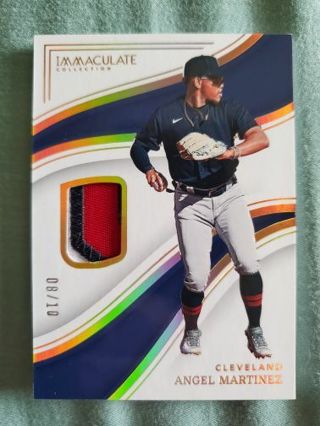 2023 Panini Immaculate Collection Jersey Patch Angel Martinez