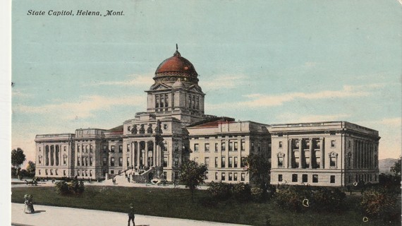 Vintage Used Postcard: (j): 1911 State Capitol, Helena, MT