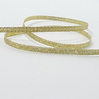 Gold Glitter 1/4” Wide Ribbon 