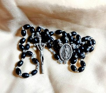 Vintage Black Rosary