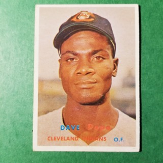 1957 - TOPPS BASEBALL - CARD NO. 249 - DAVE POPE - INDIANS