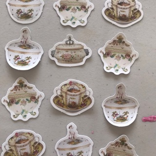 Lot of Tea Party Stickers,  Free Mail