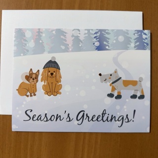 Season's Greetings Christmas Card 