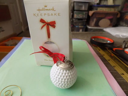 Hallmark Keepsake Ornament the Jingle Ball 2006 golf ball ornament signed by artist