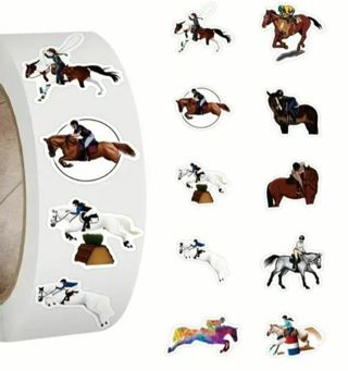 ↗️⭕(10) 1" HORSE & HORSEMANSHIP STICKERS!! (SET 2 of 5)⭕ ANIMAL