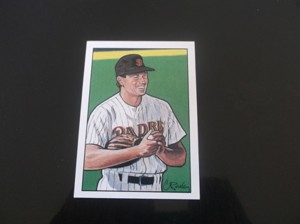 1990  topps  Bowman    Mark Davis    art  Sweepstakes  card   San Diego Padres