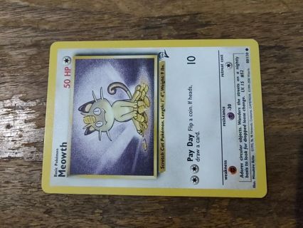 Pokemon Base Set 2 Meowth 80/130 #3