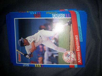 Alvaro Espinoza 1991 Donruss New York Yankees