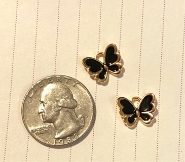 2 pc Butterfly charms 