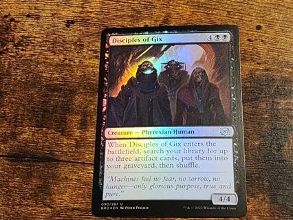 Magic the gathering mtg Disciples of Gix Foil card Brothers War