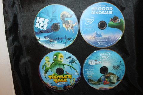 ICE AGE, GOOD DINOSAUR, TURTLES TALE, FINDINDING NEMO