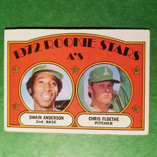 1972 - TOPPS BASEBALL CARD NO. 268 - 1972 ROOKIE STARS - A'S