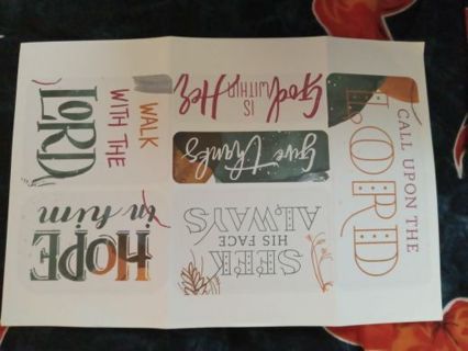 6 Religious Paper Bookmarkers