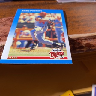 1987 fleer Kirby Puckett baseball card 