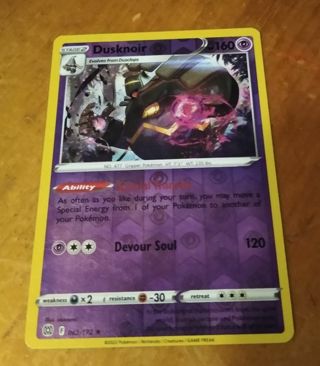 Pokemon Dusknoir Reverse Holo