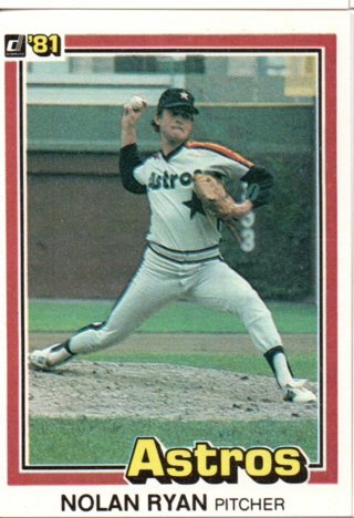 1981 Donruss Nolan Ryan #260